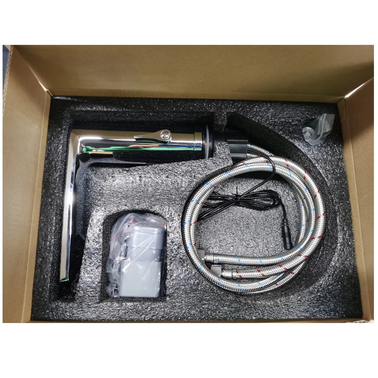 304 Stainless Steel Automatic Infrared Touch Free Hot and Cold Water Sensor Faucet