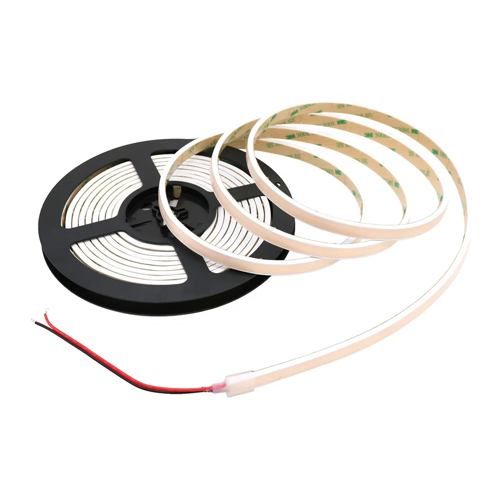 Home decoration atmosphere led light R G B  NW CW WW color temperature dimmable 480chips/m PCB8mm Flexible COB led strip light