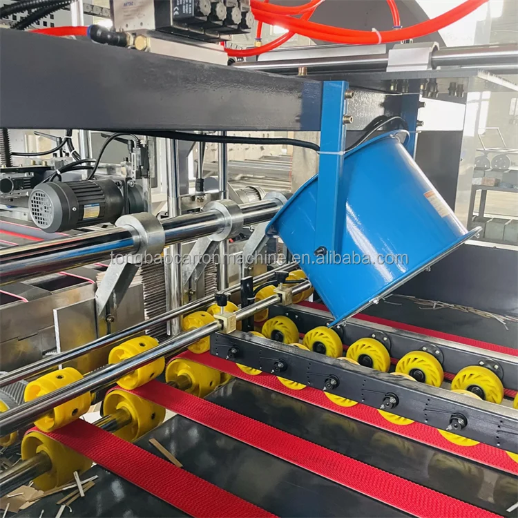 Auto Feeder Printer Rotary Die Cutting Slotter Folder Gluer Carton For Corrugated Box Production Line