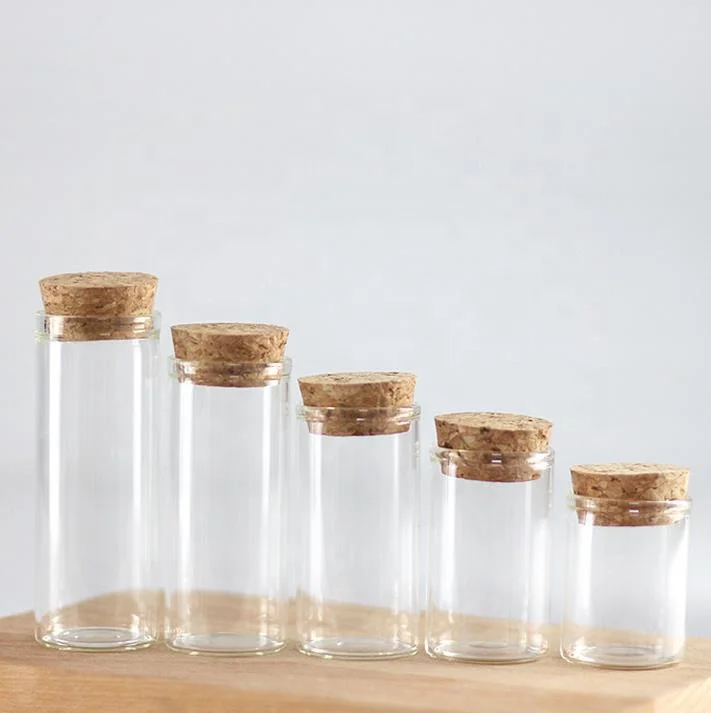 12ml 15ml 20ml 25ml 30ml 40ml 50ml 55ml 60ml 80ml 100ml 110ml glass vial with cork wishing bottle