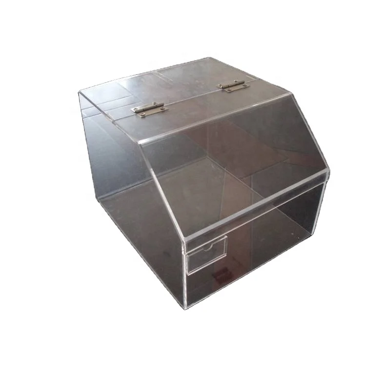 Hot sell  Transparent Acrylic Candy Box Display  showcase with Lid