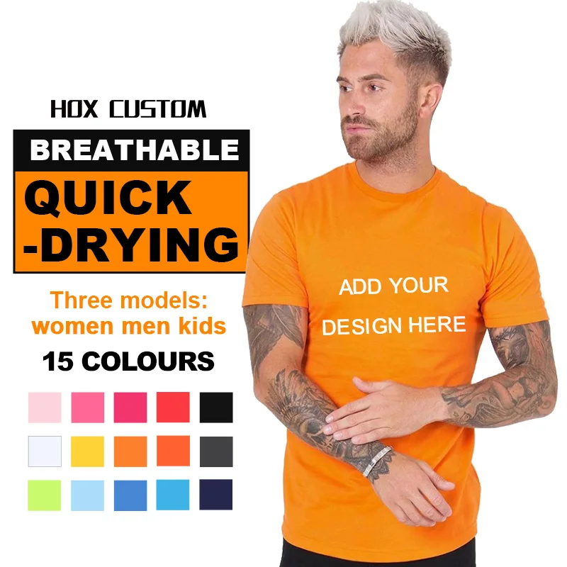 Wholesale fabric Summer Short Sleeve Gym wear Men Custom Printing Logo dryfit t-shirts sublimation used sports from usa