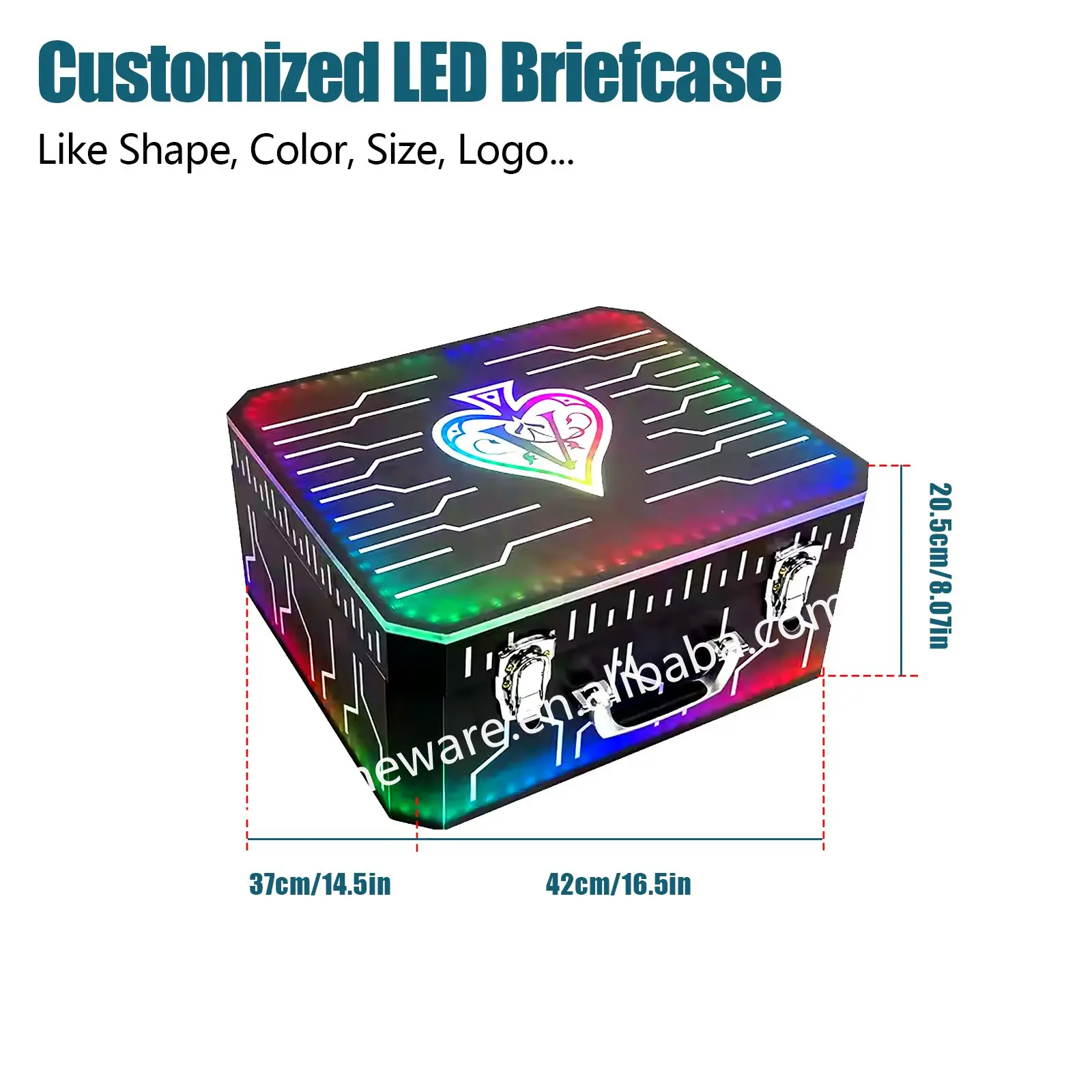 Led Flashing Light Three Led Bottle Presenter For Night Club Water Bottle Case Holder Champagne Bottle Display Case