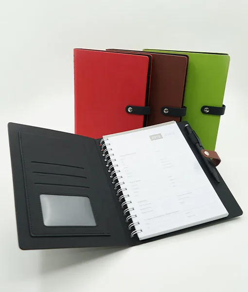 Pu ring binder office year planner diary