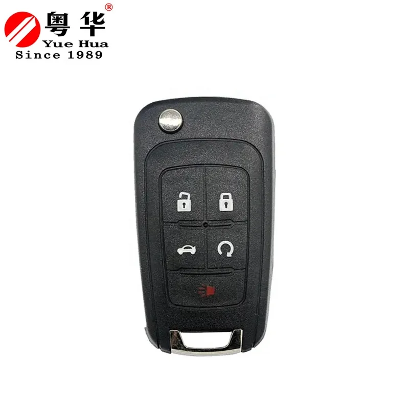 5 Button Folding Car Flip Remote Control Key Case Shell For Chevrolet Cruze Equinox Sonic Malibu Holden Commodore uncut blade