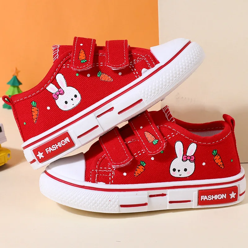 Children Canvas Kids Shoes Toddler Infant Boys Sneakers Girls Candy Color Casual Shoes Baby Kids Breathable Leisure  Soft