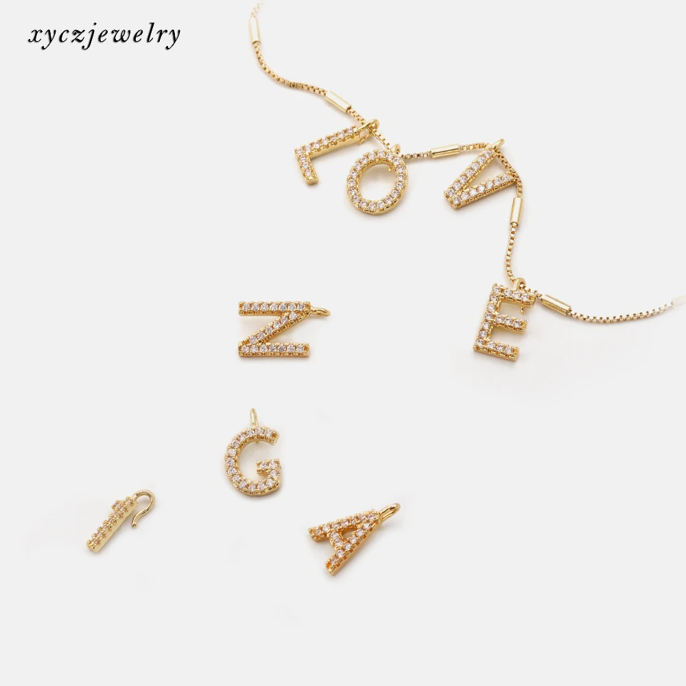  2021 fashion jewelry 26 letter birthday gift Initial pendant magical DIY alphabet