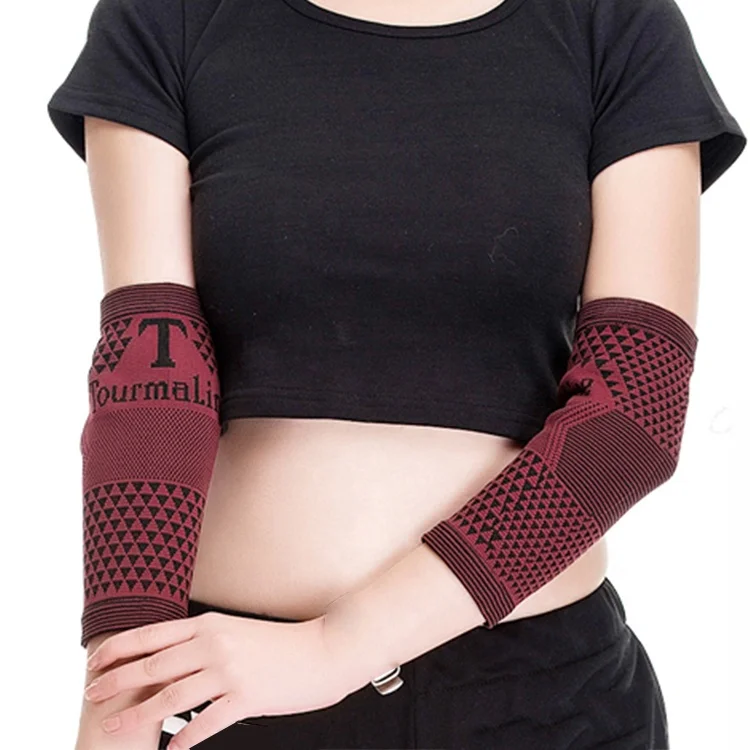 Tourmaline Elbow Brace Compression Magnetic Fabric Sports Elbow Sleeve