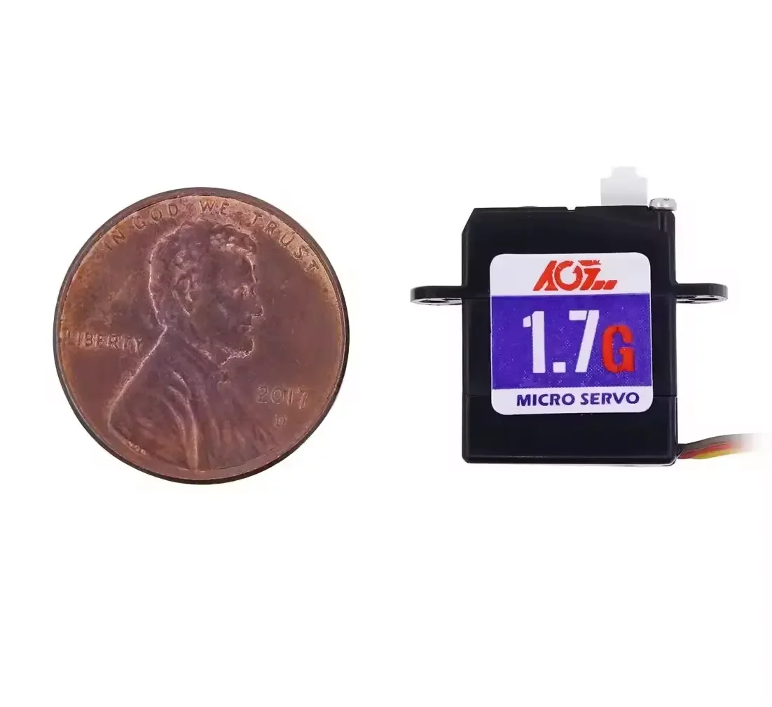 AGFRC C017CLS Micro Servo 1.7g Torque 0.075kg.cm PWM Control Digital Coreless Plastic Servo For RC Mini Car