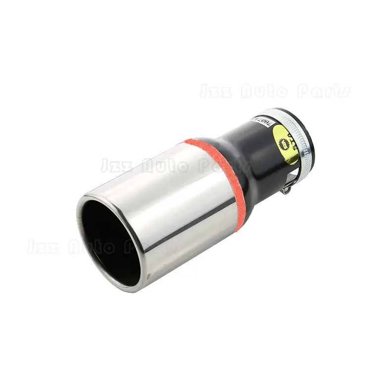 Original OEM ODM Custom Universal Exhaust Tips Clamp On Round Rolled Stainless Steel Single Tailpipe Tip