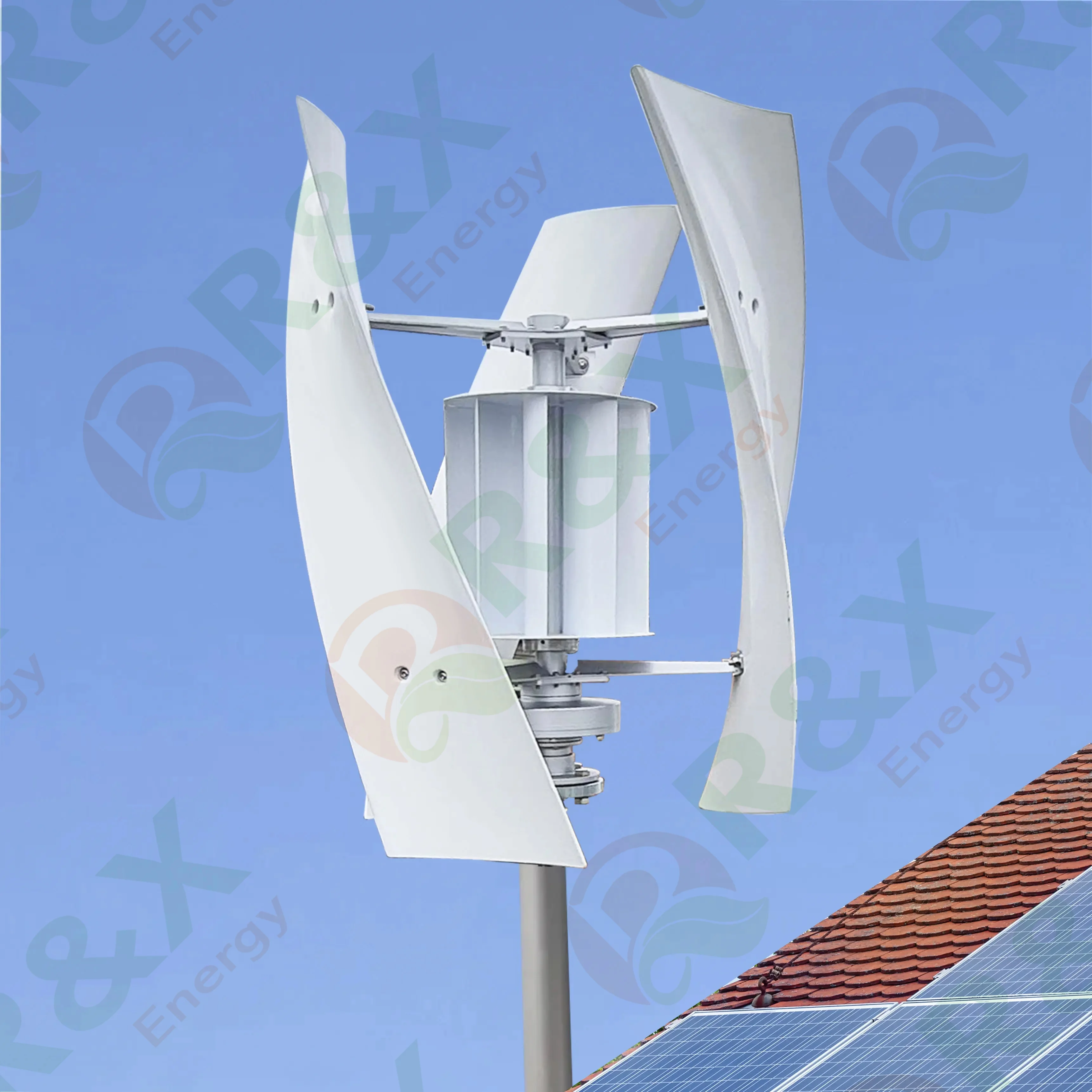 X Type Vertical Axis 1KW to 10KW Wind Turbine 48V to 220V Wind Generator for Farm or Home Power Plant