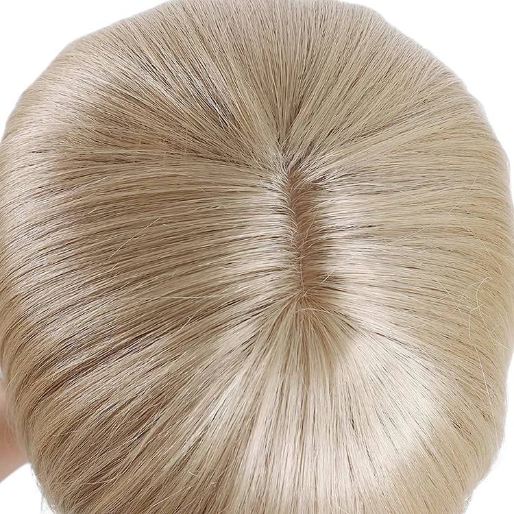 Machine Made Wigs Wholesale Price 150% Density Blonde Short Fiber Hair Silky Straight 10 inch bob wig for Sale Online