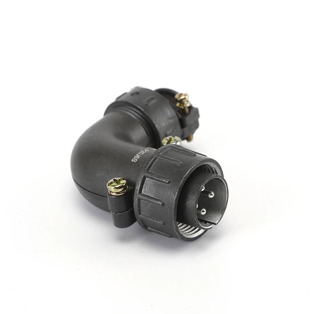 Waterproof Aviation Cables P20 Aviation Plug Metal Female Panel Connector 4pin