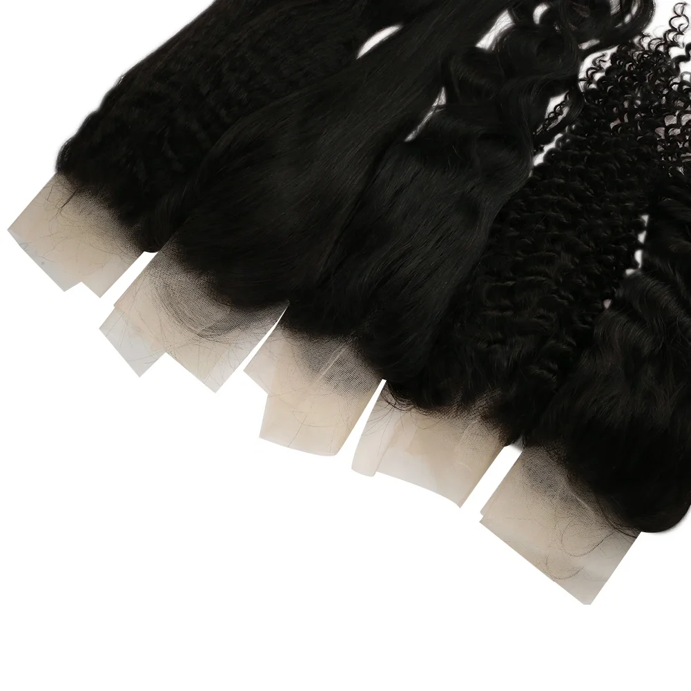 Full Shine Body Wave Natural Black Human Hair 13*6 Inch Frontal Lace Closure