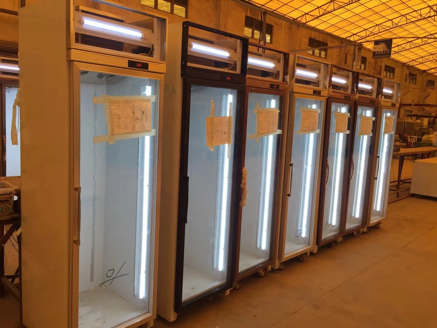 Commercial Soft Drink Upright Showcase Fridge Single 1 Glass Door Beverage Display Cooler