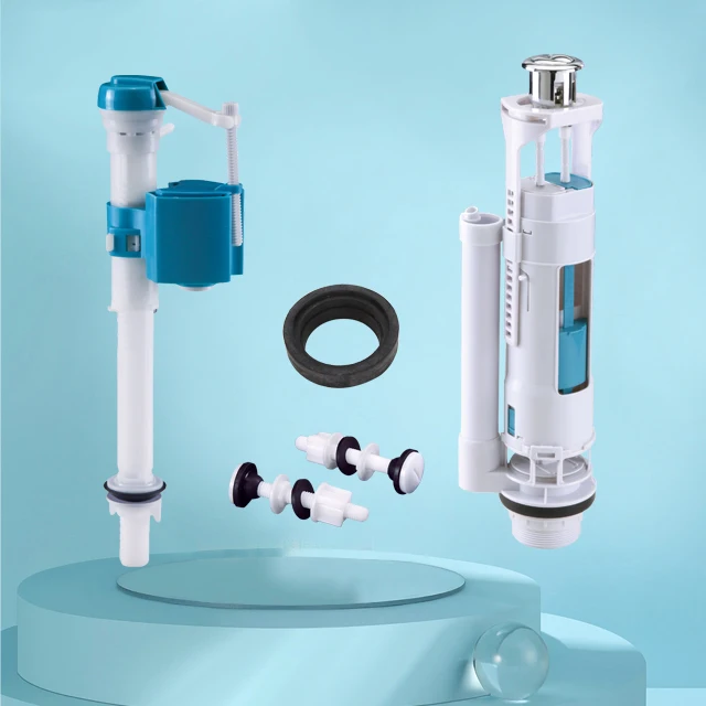 top sell upc wras toilet valve fill and flush flushing valve for cistern dual push button inlet plastic float valve