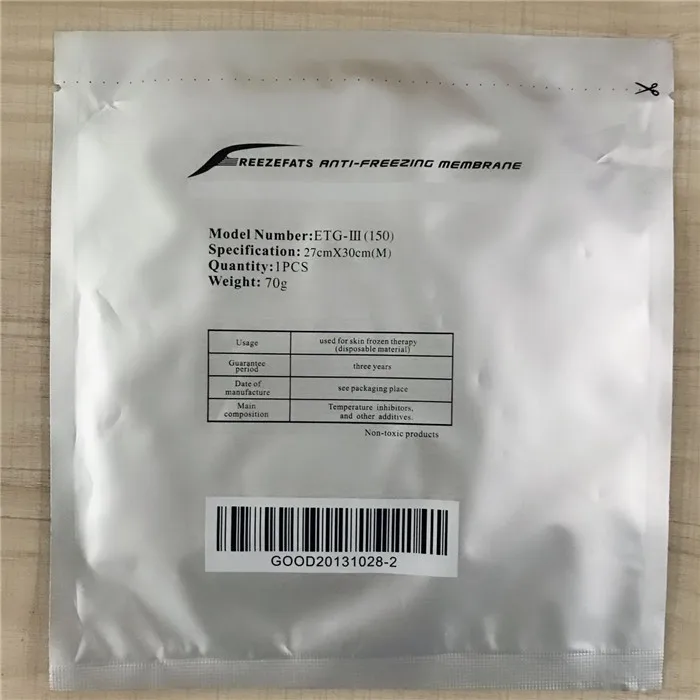  34*42 freezefats антифриз мембраны 110 г криолиполиз гелевые прокладки cryo pad Мембрана для