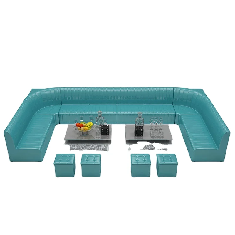 Cheap Price Customized Size Color Options  Ktv  Night Club Sofa sets