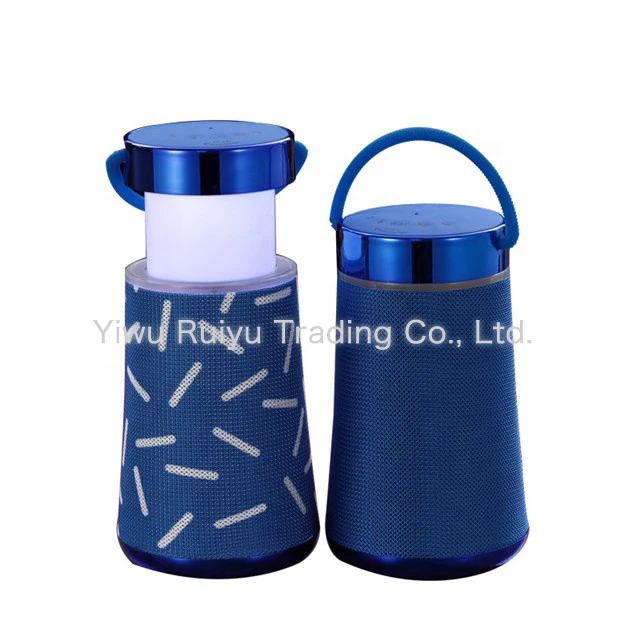 AE668 Pull type portable rechargeable wireless mini speaker with led light night mood light led camping lantern
