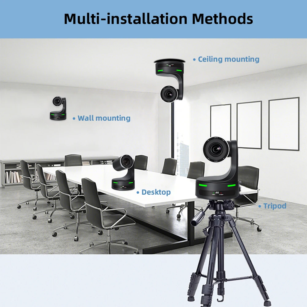 Factory Price Customized 4K Ultra HD Camera 20X Optical Zoom Support Tally Light for Broadcast