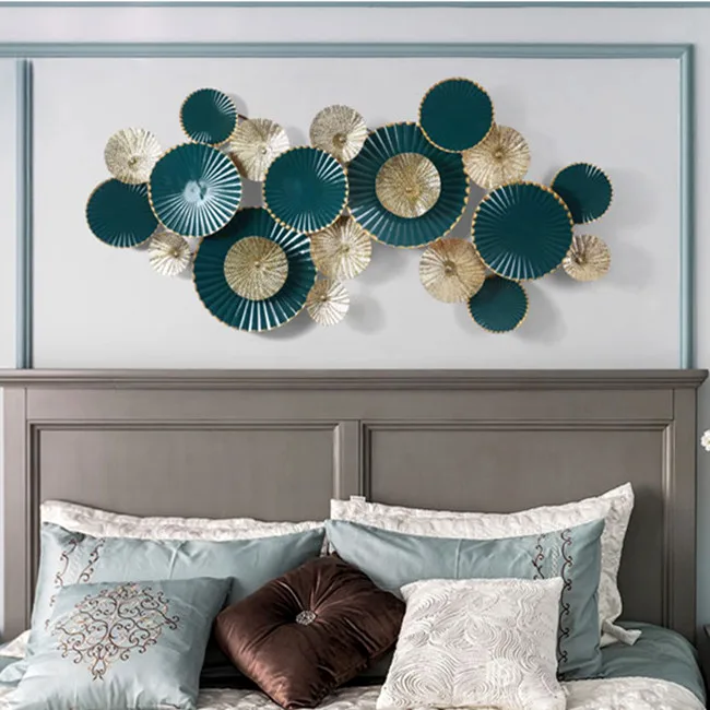 Green Handmade Metal Stack Artware Home Wall Art Decoration