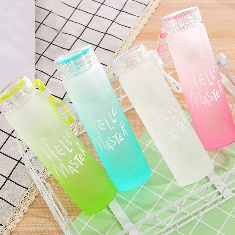 Water cup printing logo gradient color colorful glass Creative frosted dazzling activity gift cup advertising water cup