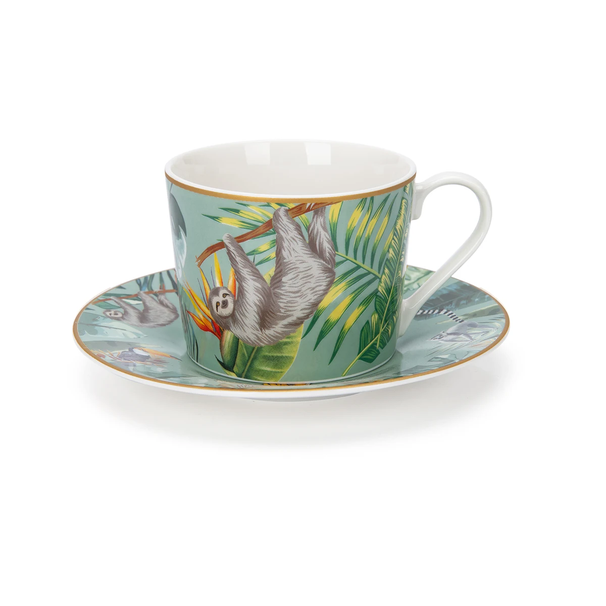 ethiopian modern animal tiger set of ceramic espresso coffee china tea set cup and saucer