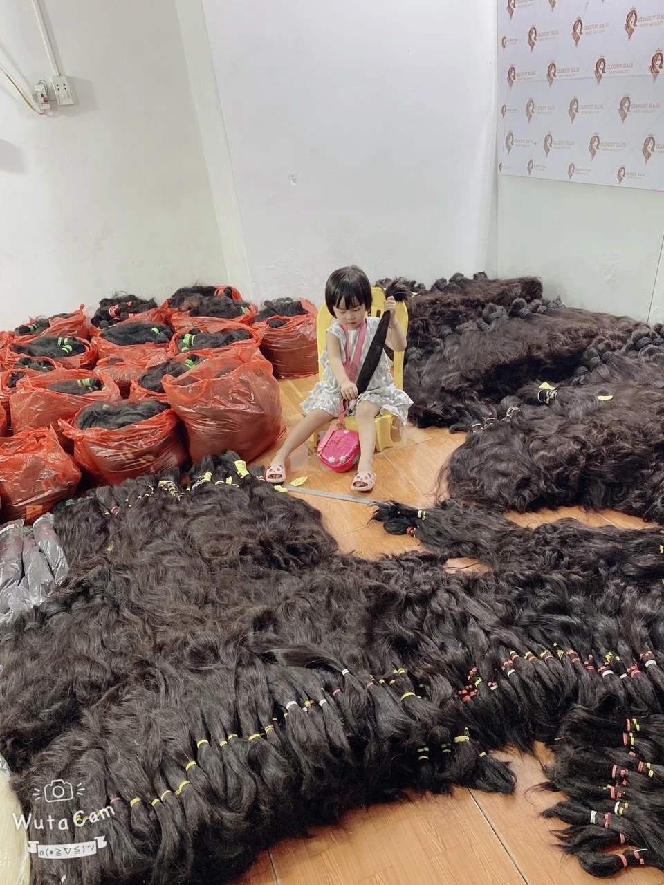  100% вьетнамские человеческие волосы оптом-необработанные индийские оптом