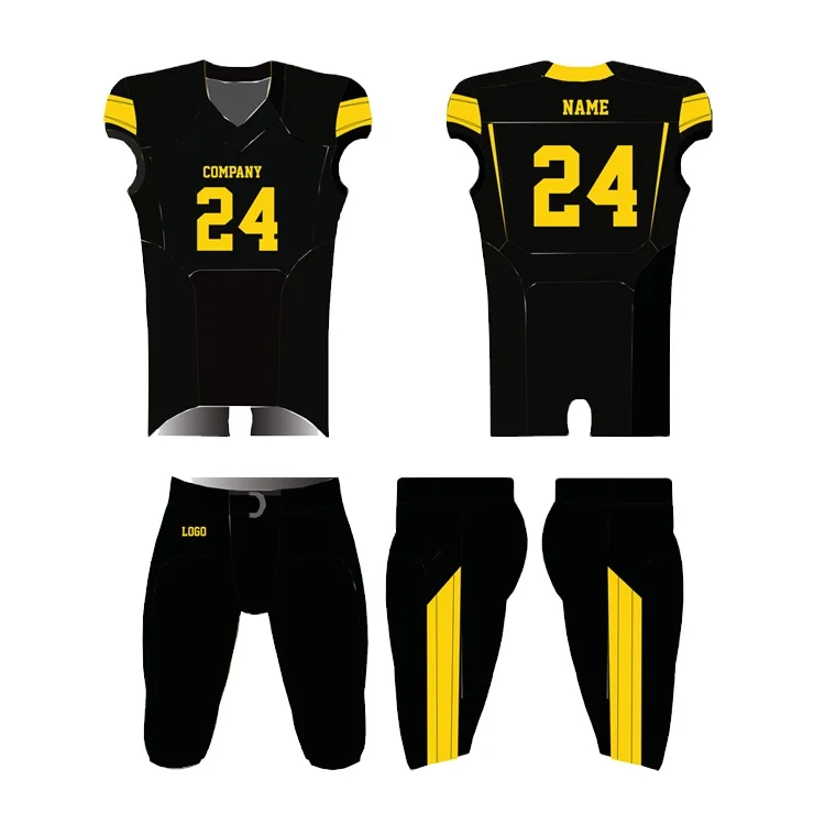 Custom Sublimation American Football Jersey Uniform Set Mesh Kids Youth American Football Uniform