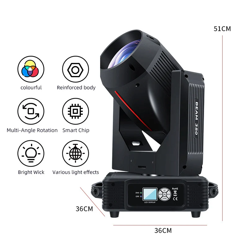 350w Moving Head Lyre 17r Spot Wash Beam 380w Moving Head Stage Light Sharpy Beam Light