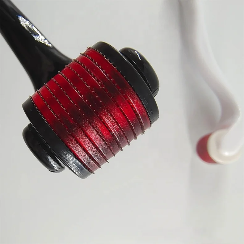 Portable 540 Micro Needles Mesotherapy Derma Roller Customize Logo Beauty Skin Face Roller Body Massage Facial Roller