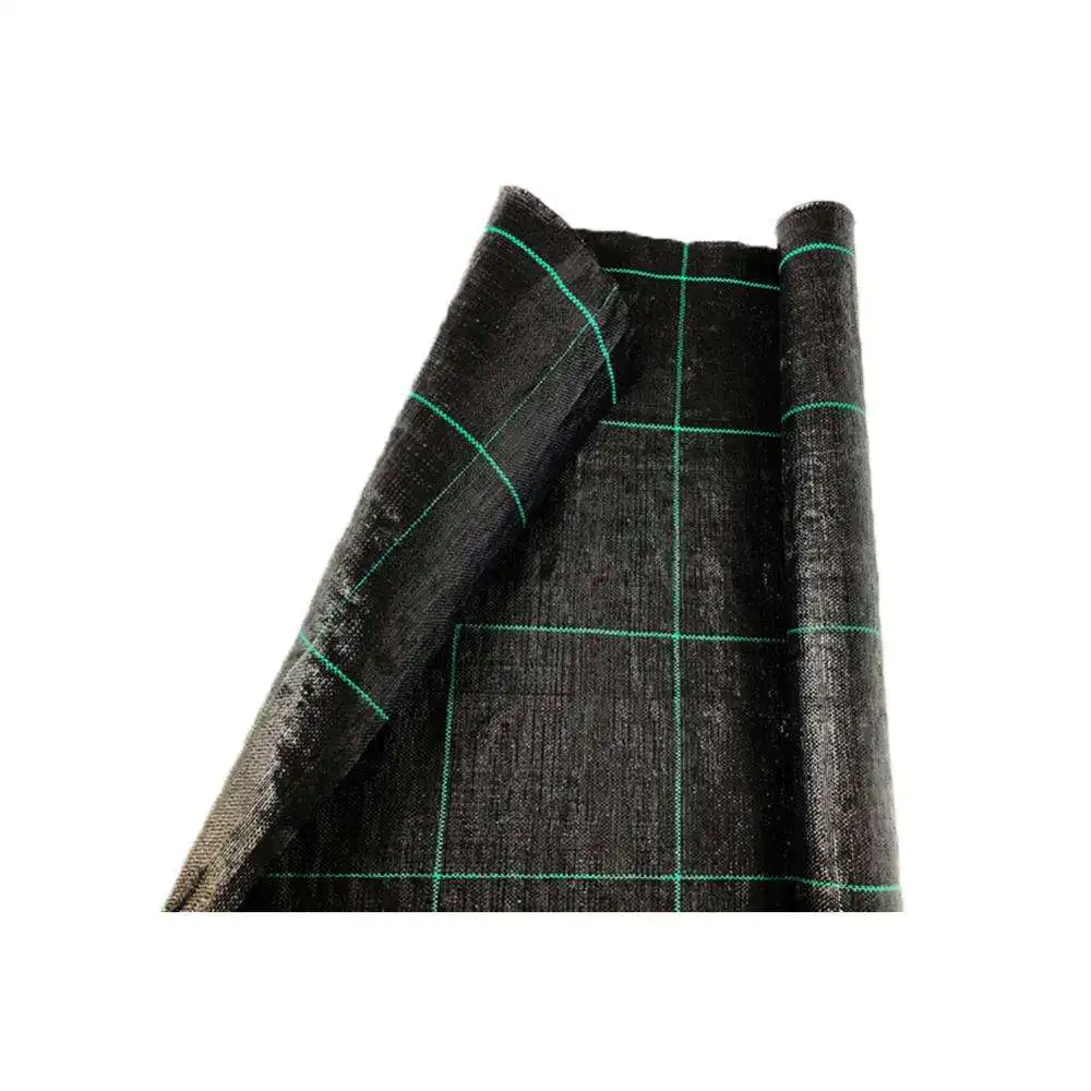 PP woven membrane PE ground cover weedmat anti grass control cloth