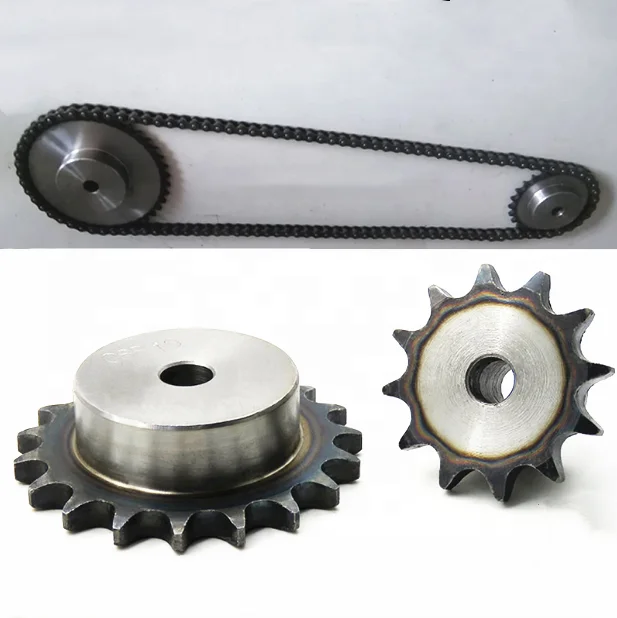 12B-1 19 05 мм Шаг хорошее качество C45 сталь 12B 10 зубьев трансмиссионная роликовая цепная звездочка