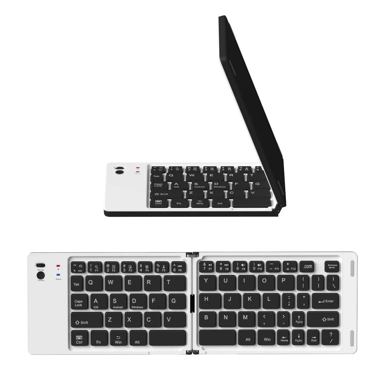 Manufacturer Keyboards Slim Pad Phones & pads Bluetooth Wireless Folding Small Tablet Pad Portable Computer Keyboard