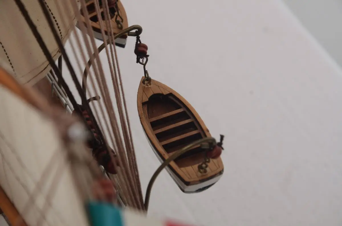 Hand-made ship model large size with glass dust cover 140CM European style decoration Z20140