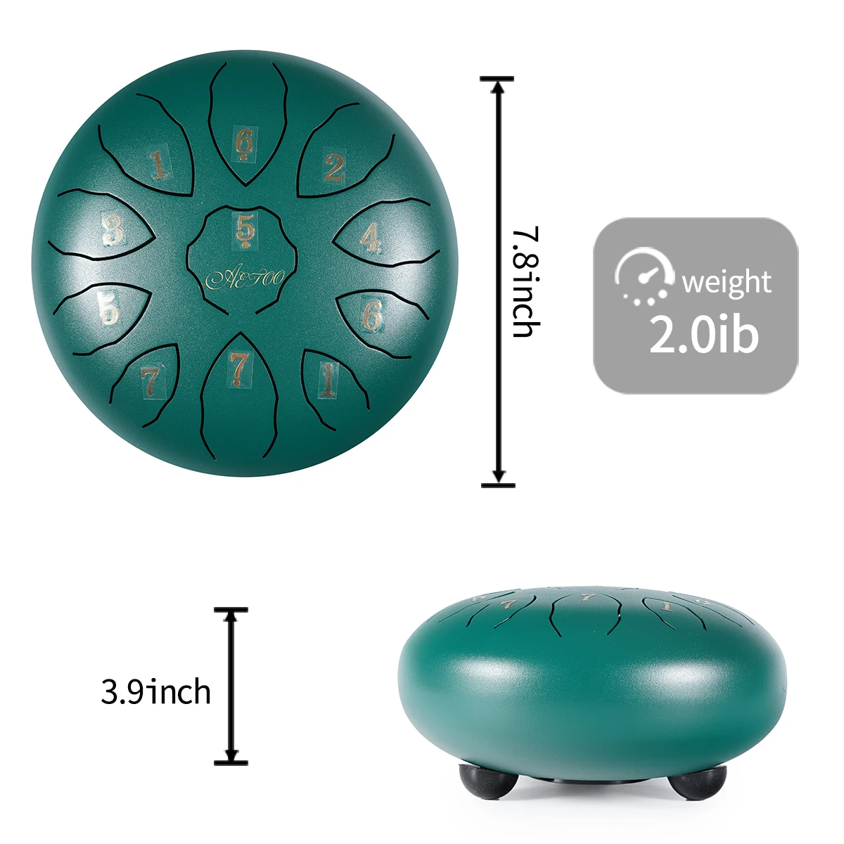 
Wholesale e-commerce drop shipping kid percussion musical instruments 6 inch mini steel hand tank tongue drum 