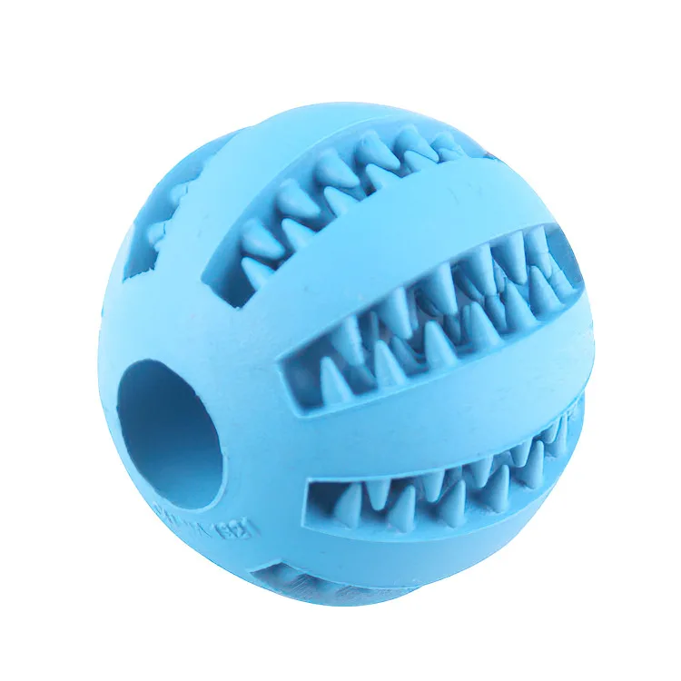 dog teeth molar bounce ball watermelon rubber toy bite clean leakage chewing pet toys