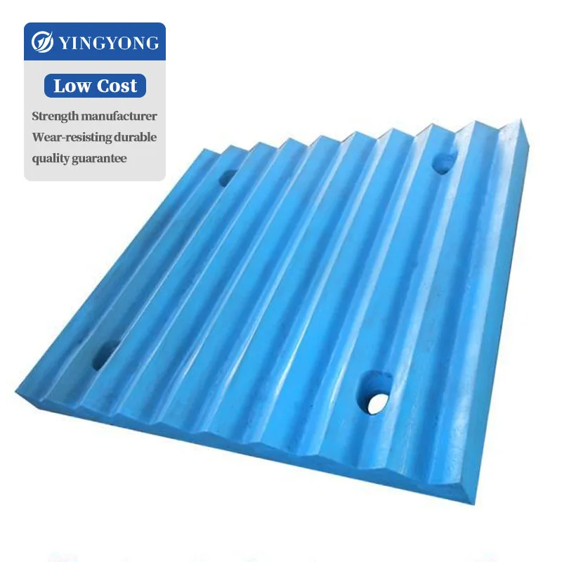 High Manganese Steel Jaw Crusher Teeth Plate Fixed and Movable Liner Plate for Construction Industries Available for Sale