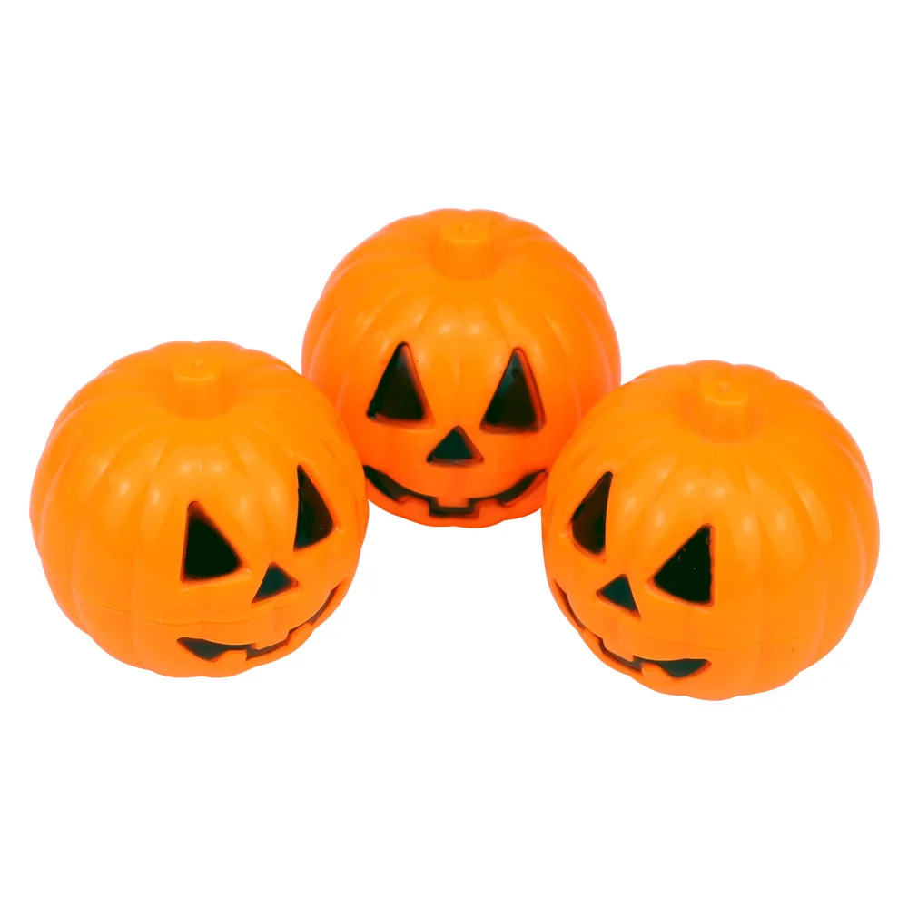 Openable Pumpkin Bucket Party Carnival Gifts Portable Pumpkin Buckets Candy Holder Pot with Handle for Halloween