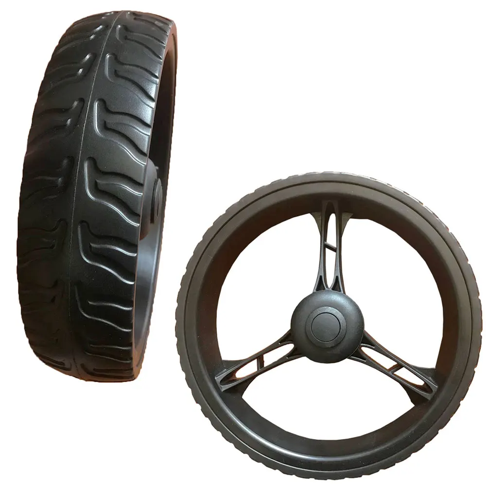 golf pull cart wheels plastic spoke rim eva foam tire 8 inch wheel
