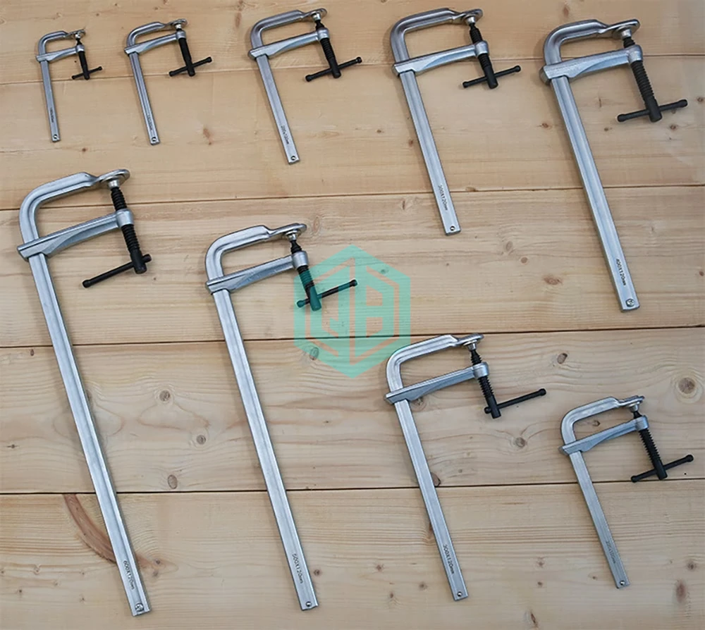 Carpenter Ratchet Type Fixing Clamps Fast 160-600x80mm Heavy Duty Pressing Plate Clamp F Sliding Arm Bar Clamp