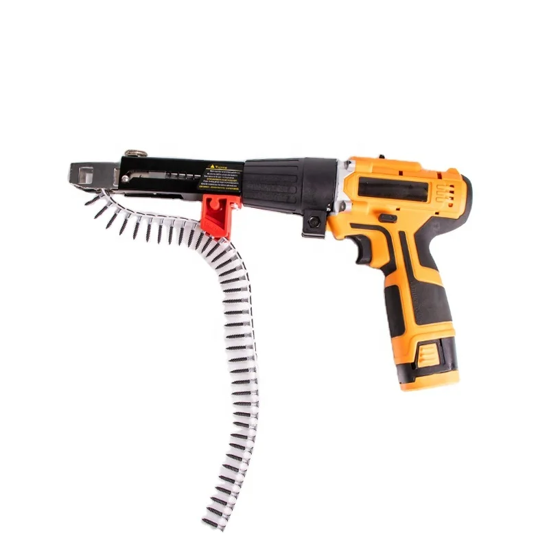 Hot Sell Electric Drill Screw gun with 50Pcs Chain Nails Automatic Screw Gun Adapter with chain