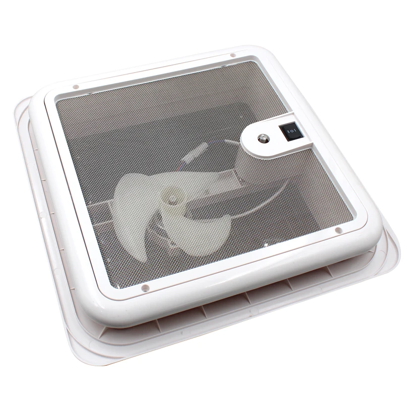 Caravan accessories Motorhomes vents 12 volt fan 20W with LED camper rv window Recreational Vehicle manual control