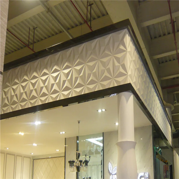 PVC colorful plastic ceiling tiles 3d wall paper panel durable wall art decor panel