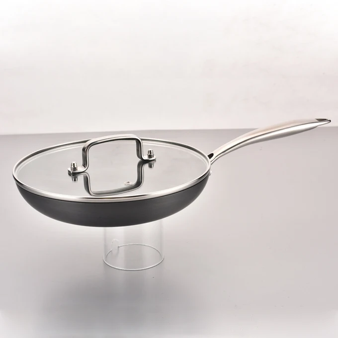 8pcs Hard Anodized Cookware Set Non Stick Coating Sauce Pan and Pot Ceramic cookware set with glass lid