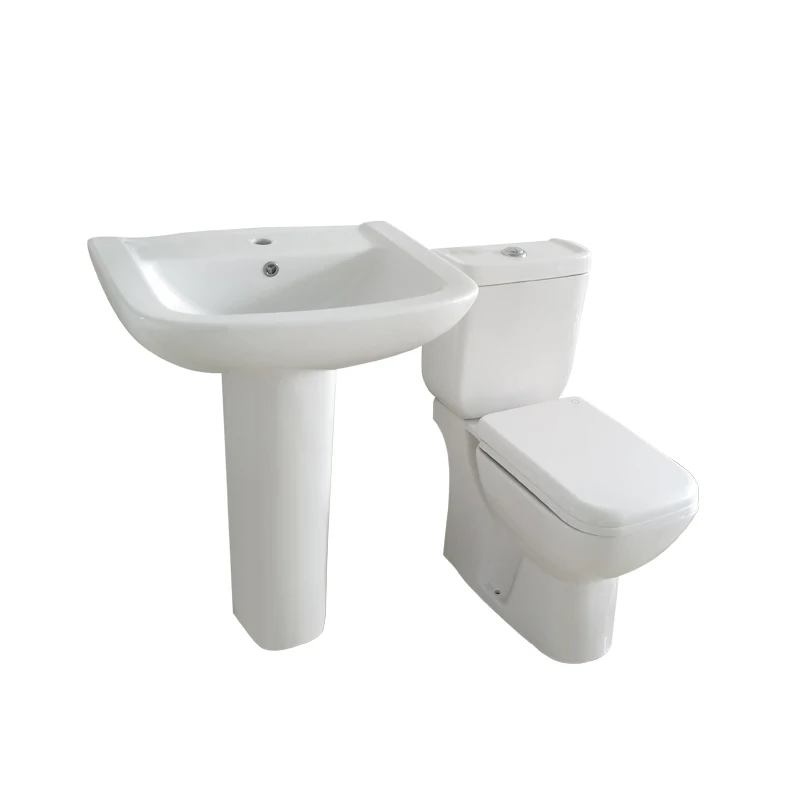 Bathroom sanitary ware square sink basin white ceramic wash basin