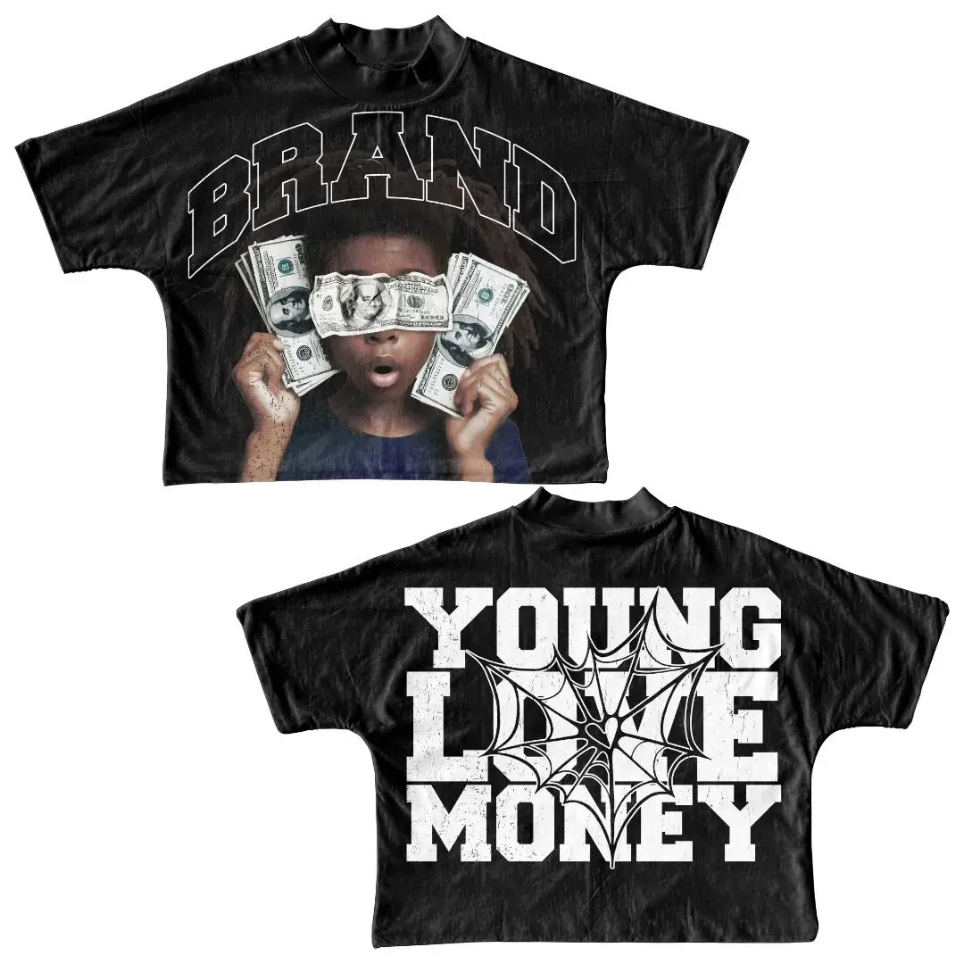 Custom Bulk Premium Cropped Garment Dyed Tshirt Rhinestones Acid Wash Crop Boxy Tee