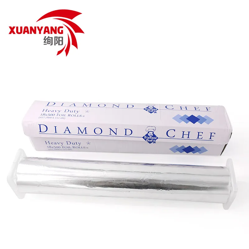 Disposable household use food packaging aluminum foil paper 8011with cutter