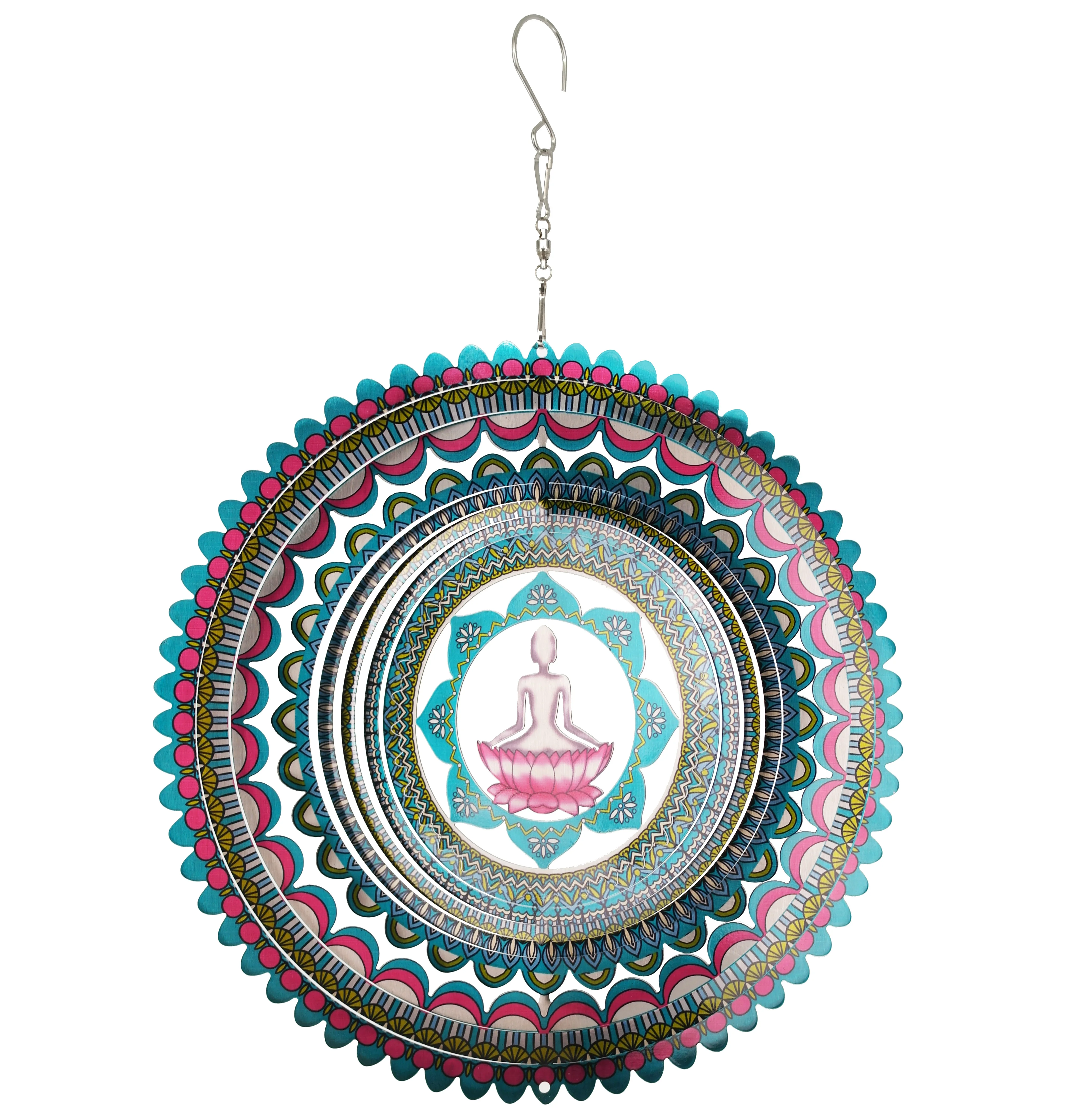 Luxurious and exquisite stainless steel wind spinner for home garden decoration