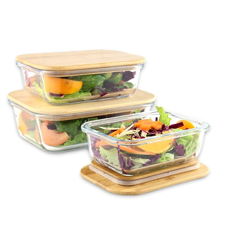 glass heating lunch box food containers with lid